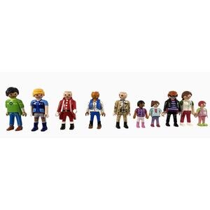 Vintage 1997 Playmobil GEOBRA Figures toys Lot of 10 – Kids, Workers, Display